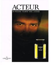 PUBLICITE ADVERTISING  1987   ACTEUR    parfum LORIS AZZARO
