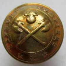 Bouton bombé en métal doré