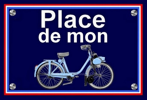 Plaque place mon velovap - mon,