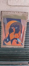 Tableau ancien style cubiste - tableau,