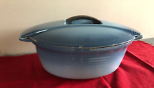 Grande cocotte ovale fonte Le Creuset Bleu Design Jean Louis Barrault  33 cm