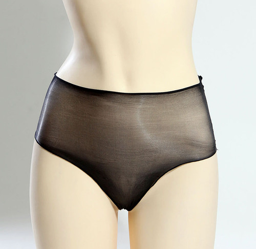 Culotte transparente noire