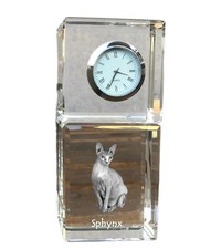 Sphynx horloge cristal avec - sphynx,