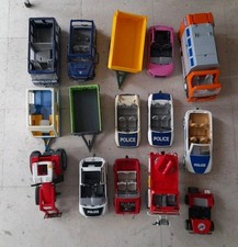 LOT PLAYMOBIL 30 VEHICULES Camion Voitures Moto Voir Détail Lot 15