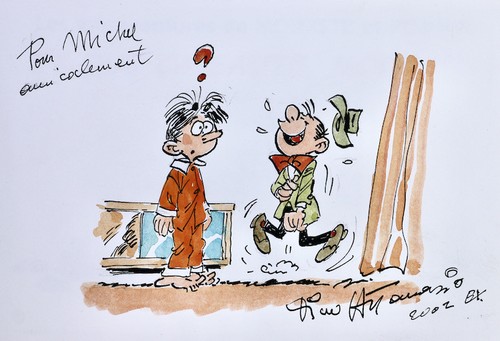 Dessin original signé - original,