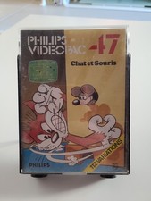 Jeu Videopac n°47 "Chat et Souris" complet en boîte / En Bon État 