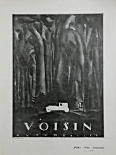 PUBLICITÉ DE PRESSE 1924 AUTOMOBILES VOISIN 8 CV et 18 CV - SPORT VILLE TOURISME