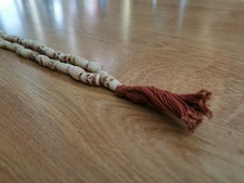 Mala chapelet tibétain en os