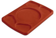 Planche polyéthylène rectangulaire à 4 sauces