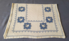 N03 ANCIENNE POCHETTE A LINGERIE A MOUCHOIRS LIN BRODE h29cmxL38cm OLD pouch