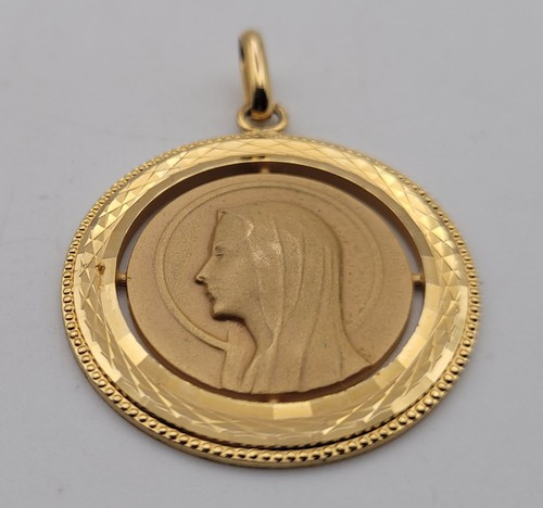 Pendentif médaille vierge - pendentif,