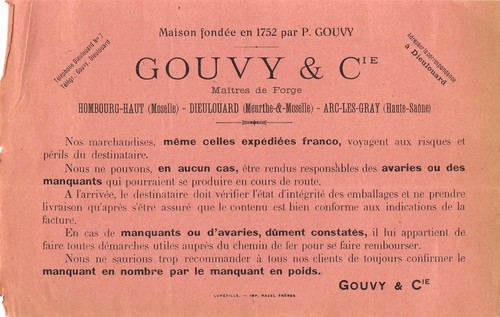 Maitres forge gouvy a - de,