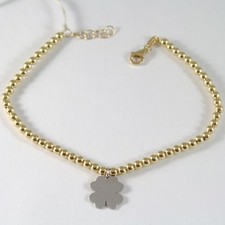 Bracelet en or Jaune Blanc 750