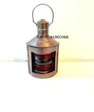 Lanterne à huile de style ancien de 12 pouces, lampe nautique suspendue en mé...