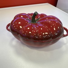 Staub Mini Cocotte En Céramique 12cm ,En Forme de Tomate.