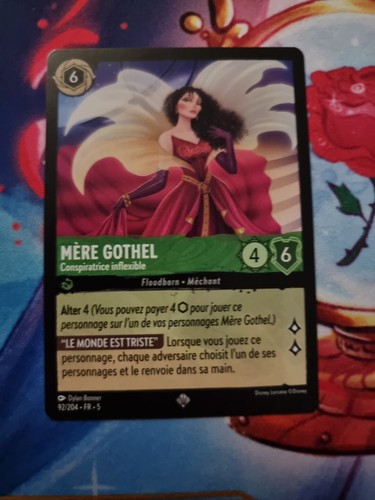 Carte lorcana mere - lorcana, gothel