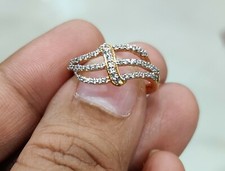 0.50ct 14K or Jaune Plaqué