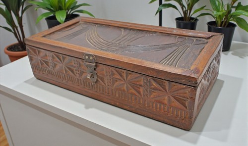 Coffre rangement bois - coffre,