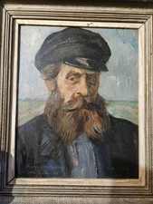 Tableau Huile Sur Panneau École Russe Portrait Signé Michael A. Werboff 1930