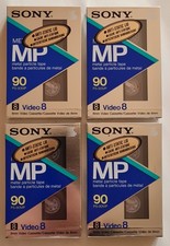 Lot de 4 cassettes Sony pour caméscope 8mm P5-90MP