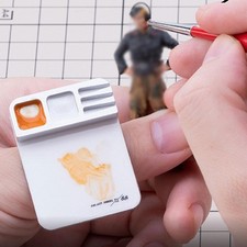 Palette de doigts, petit modèle en métal, coloriage pour huile, aquarelle,