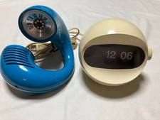 SEIKO SD506 Space Age Retro Flip Clock R-72 Lot de 2 Vintage Rare Collectible