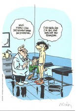 EX-LIBRIS HOMMAGE A GASTON LAGAFFE NUMEROTE ET SIGNE PAR NICOBY NEUF