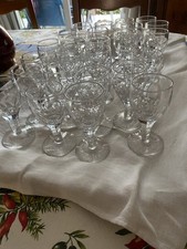 24 VERRES CRISTAL DU CREUSOT 19 ÈME SIÈCLE