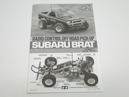 New tamiya brat manual - manual, parts