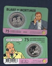 5 Euro Commémo Belgique 2021 75 Ans de Black et Mortimer