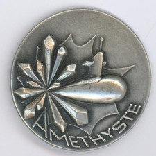 Sous-Marin AMETHETISTE Médaillette 35 mm