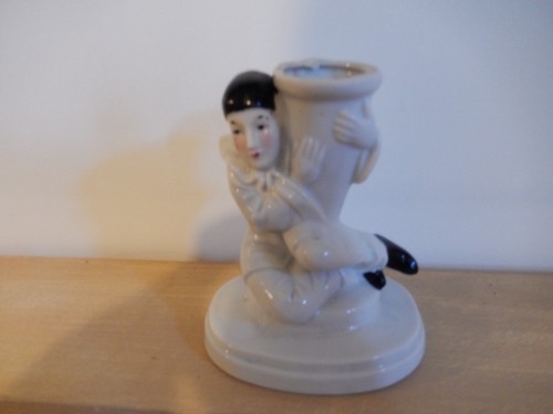 Vase porcelaine pierrot - en,