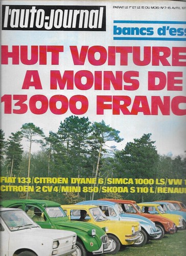 Revue magazine auto journal - revue/magazine, l'auto-journal