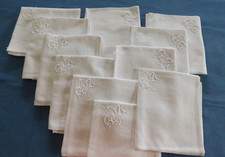 11 serviettes de table, mono