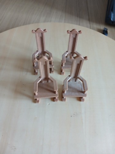 Playmobil chaises marrons - ,