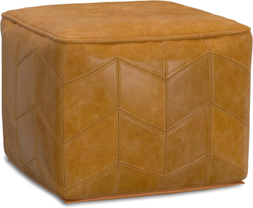Nate wide square pouf - 20", in