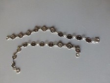 lot de 2 petit bracelet en metal  pour fille fillette poupée  L : 15 cm