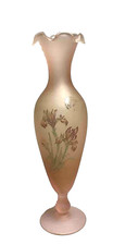 Vase col juponné en  Opaline