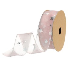 40mm 18M étoile Organza Ruban