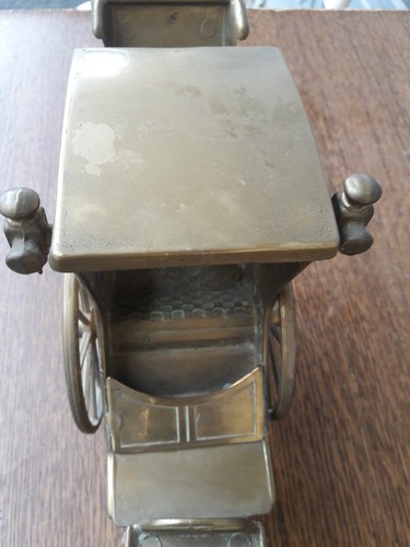 Cheval charette bronze - et, en
