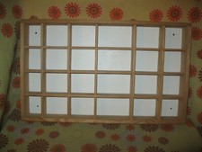 Ancien CADRE d'EXPOSITION pour MINIATURES 50x30cm en BOIS Objets Déco Collection