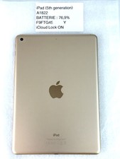  BOÎTIER CHÂSSIS COQUE ARRIÈRE POUR IPAD 5TH GEN WIFI A1822 GOLD OR