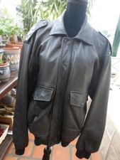 BLOUSON CUIR KUDSAK HOMME XXL VACHE VINTAGE 90's