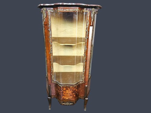 Vitrine armoire verre bois - vitrine,