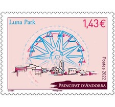 andorra 2022 andorre LUNA PARK big wheel merry-go-round carousel 1v mnh