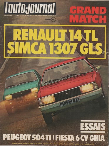 Auto journal 1977 - l'auto,