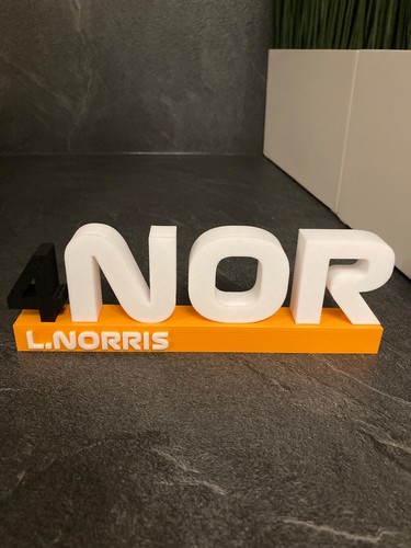 Logo lando norris 3d - logo,