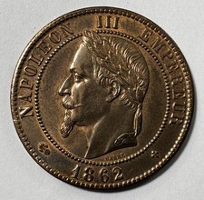 10 CENTIMES 1862 BB STRASBOURG