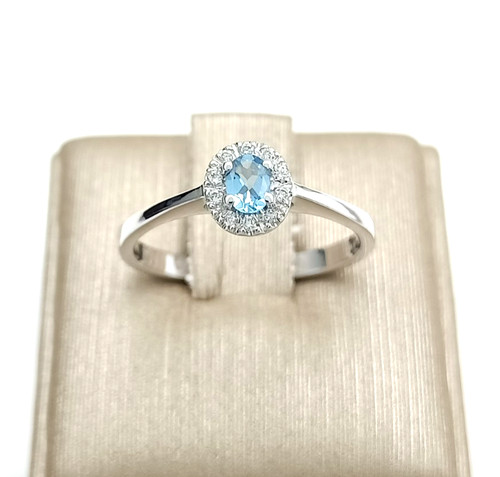 Bague blanc ct 750 - bague, en