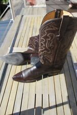 Boots Western STALLION santiags tout cuir  taille US 8D (41 )